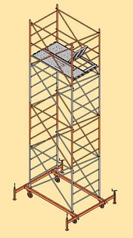 schela mobila 4 module 1,5 m